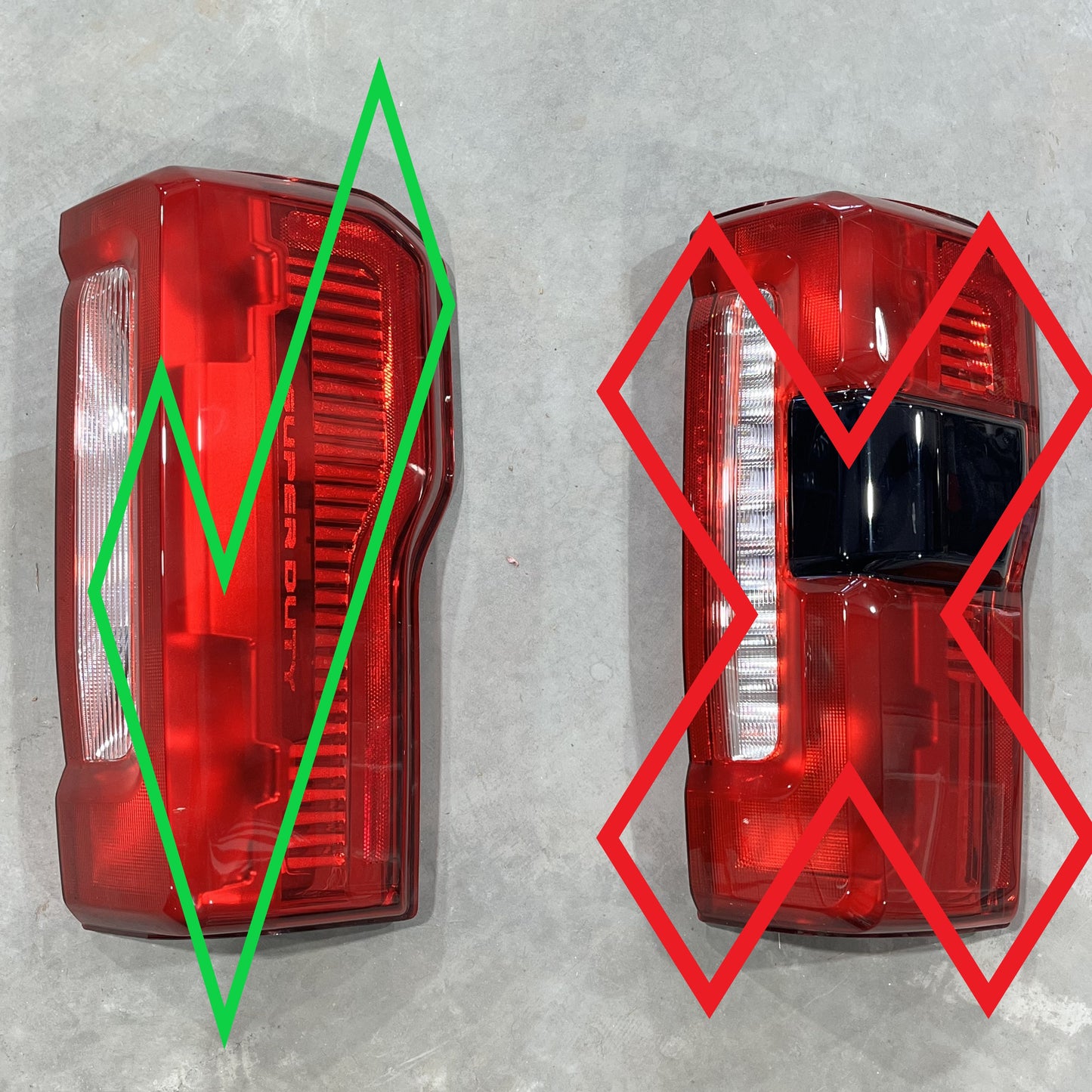 2023+ Ford F250 F350 Smoked Tail Lights (NON-LED NON BLIS)