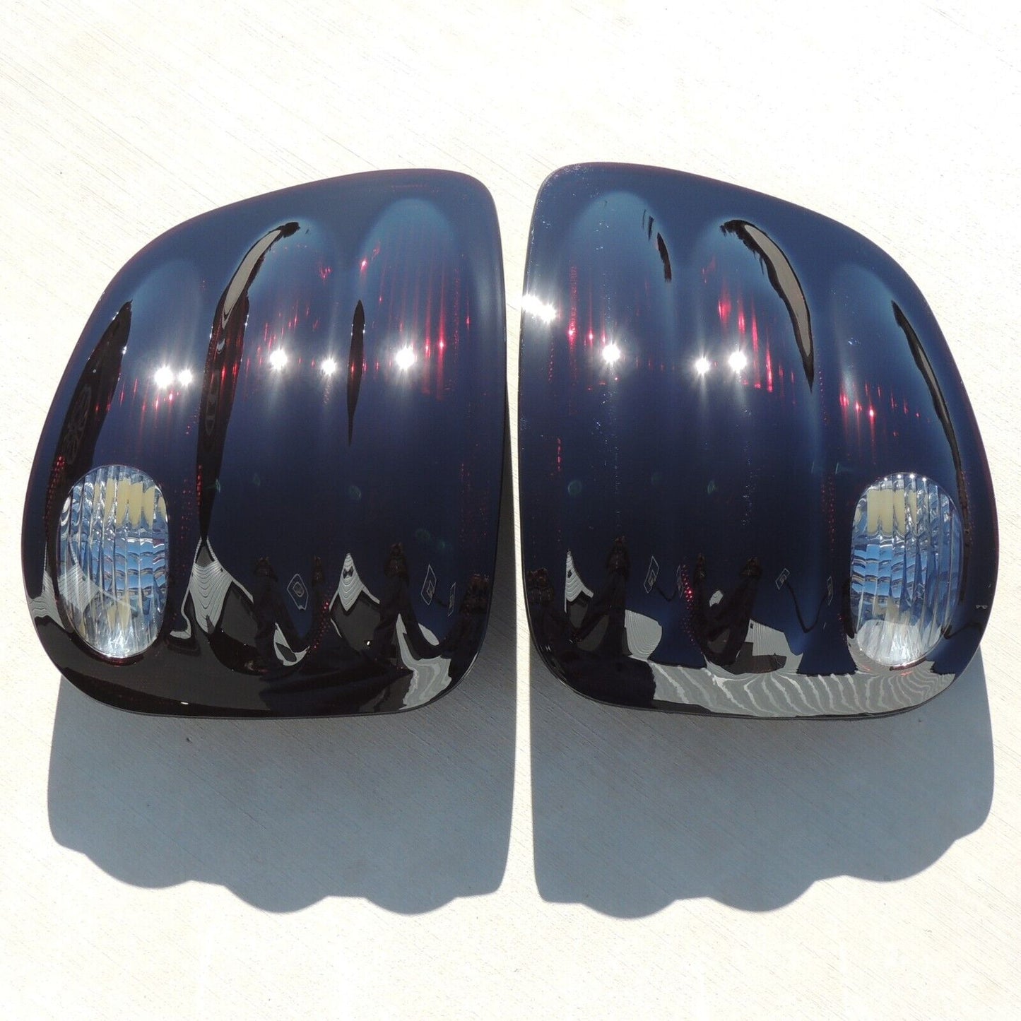 2000-2003 Ford F150 Flareside Smoked Tail Lights (Reverse Clear)