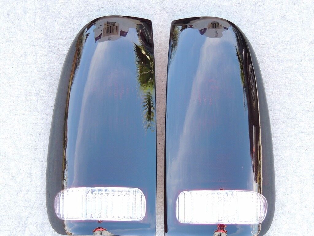 1997-2003 Ford F150, 1997-2007 Ford F250 Smoked Tail Lights (Reverse Clear)