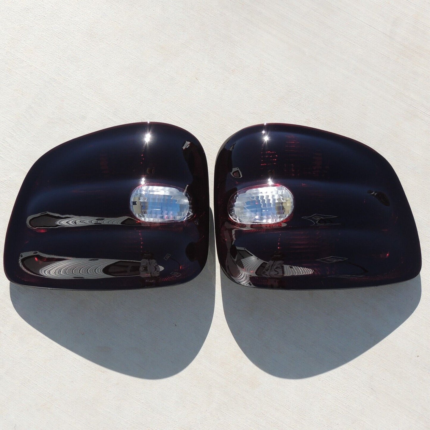 1997-2000 F150 Flareside Smoked Tail Lights (Rev Clear)