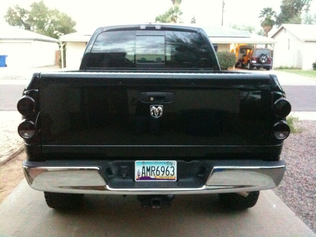 2007-2008 Dodge Ram Smoked Tail Lights