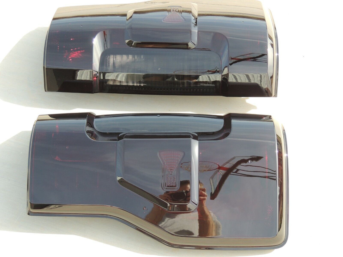 2017-2019 F250/350 Smoked Tail Lights (BLIS, NON-LED)