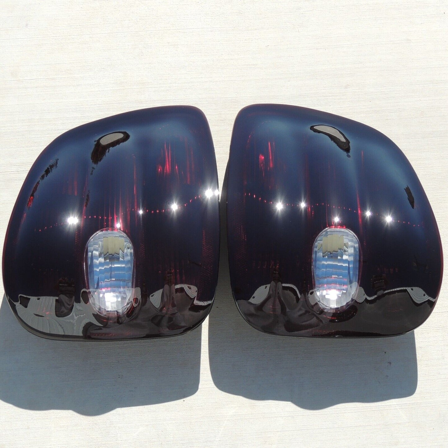 1997-2000 F150 Flareside Smoked Tail Lights (Rev Clear)