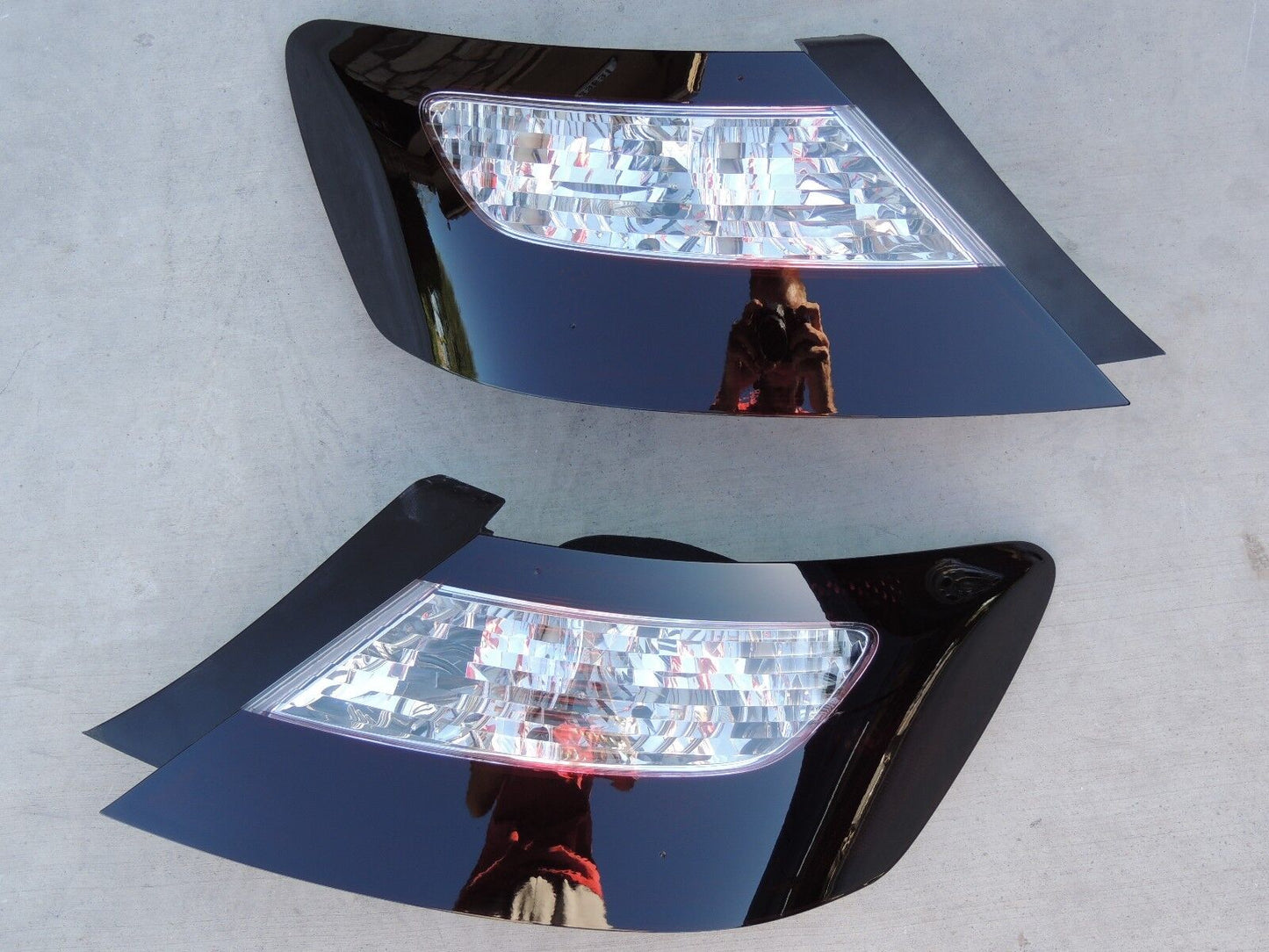 2006-2011 Honda Civic 2Dr Smoked Tail Lights (Reverse Clear)