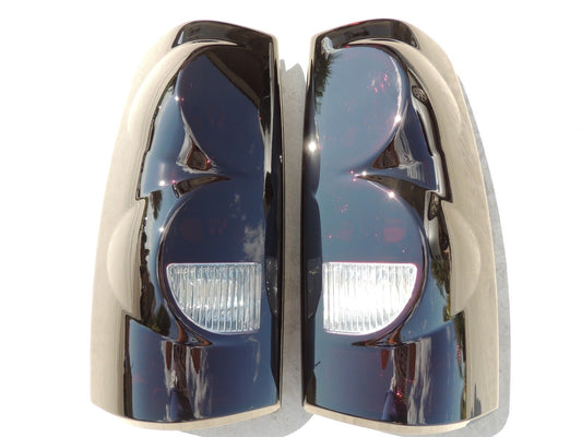 1999*-2006 Chevy Silverado // GMC Sierra Smoked Tail Lights (Reverse Clear)