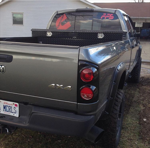2007-2008 Dodge Ram Smoked Tail Lights
