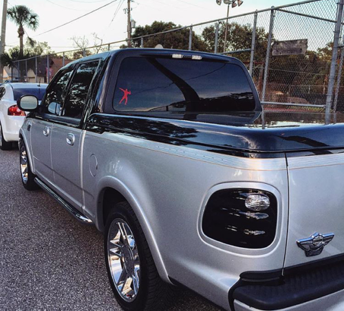 2000-2003 Ford F150 Flareside Smoked Tail Lights (Reverse Clear)
