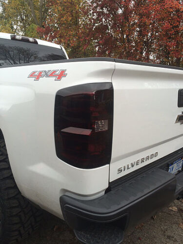 2014-2018 Chevy Silverado Smoked Tail Lights Reverse Clear (Non-LED)