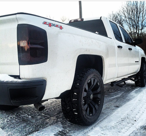 2014-2018 Chevy Silverado Smoked Tail Lights Reverse Clear (Non-LED)