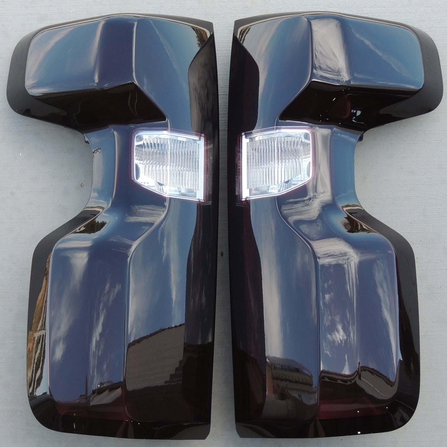 2019-2023 Chevy Silverado LED Smoked Tail Lights, REVERSE CLEAR