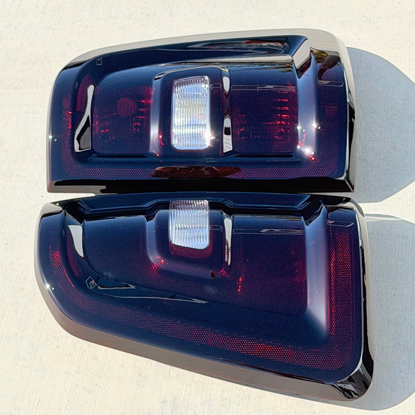 2025+Ram 1500 HALOGEN Smoked Tail Lights (Reverse Clear)
