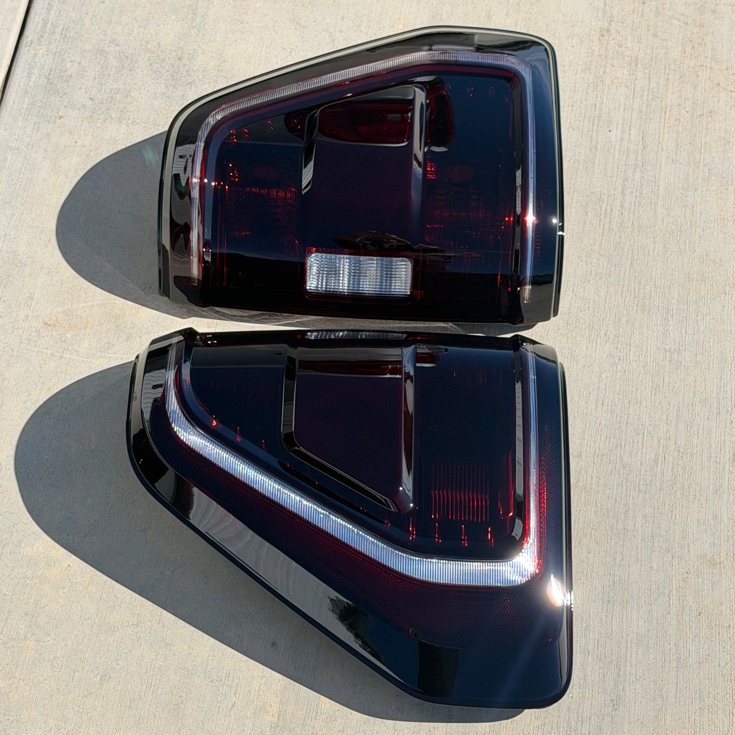 2021-2023 F150 Halogen (NON LED, W/Blind Spot Monitor)Smoked Tail Lights