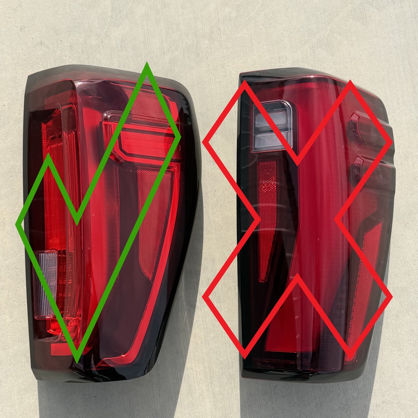 2019-2026 GMC Sierra LED Smoked Tail Lights