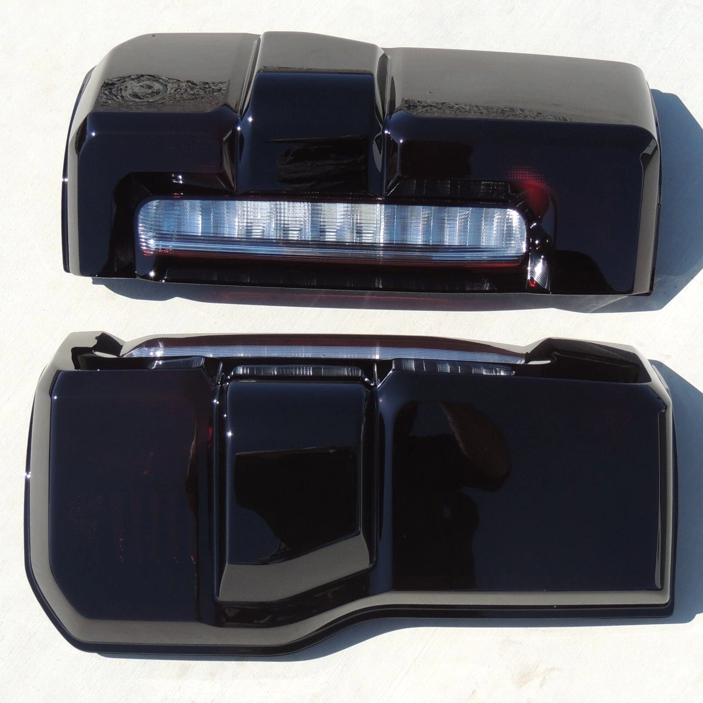 2023-2025 Ford F250 F350 Smoked Tail Lights HALOGEN W/BLIS