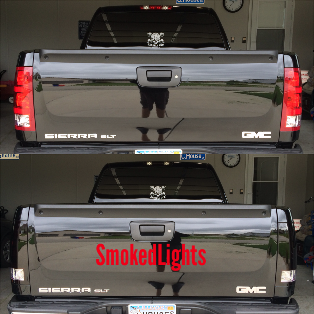 2007-2013 GMC Sierra Smoked Tail Lights