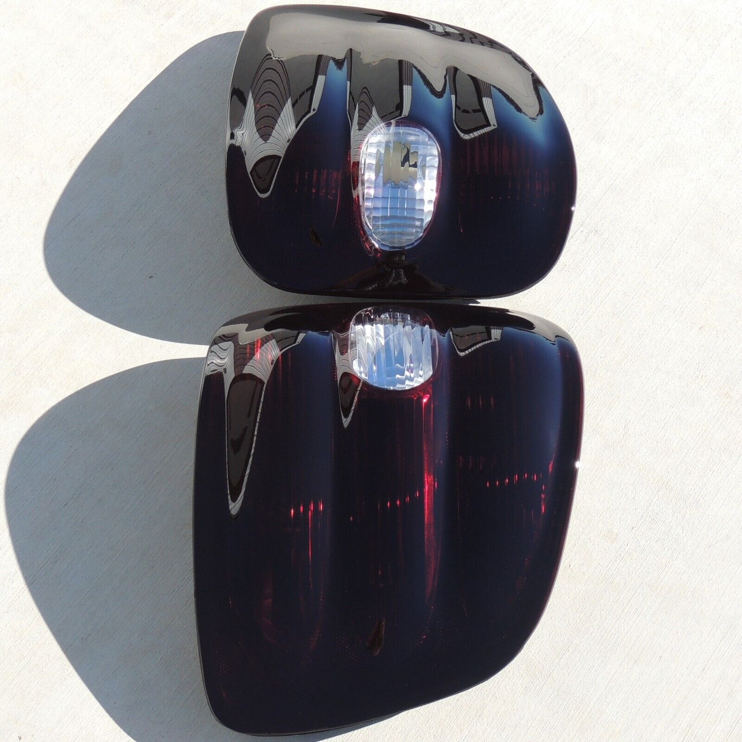 1997-2000 F150 Flareside Smoked Tail Lights (Rev Clear)
