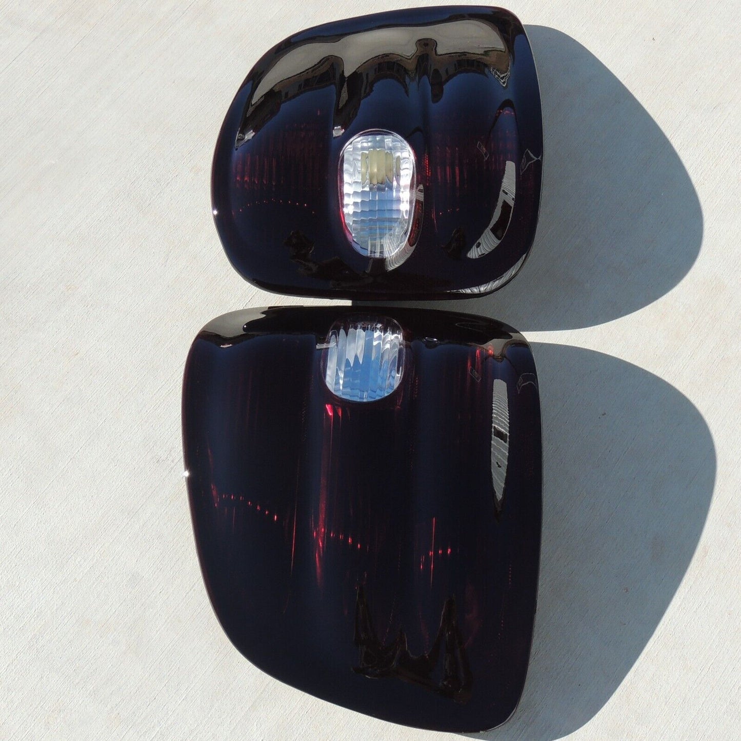 1997-2000 F150 Flareside Smoked Tail Lights (Rev Clear)