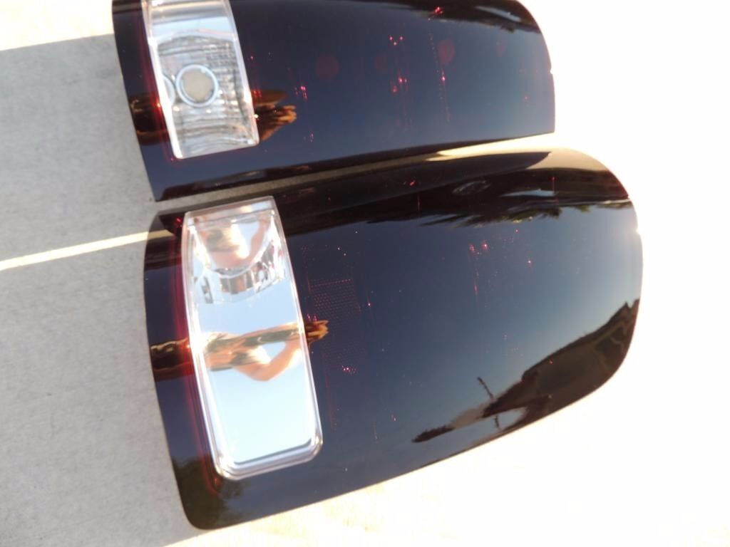 2007-2013 GMC Sierra Smoked Tail Lights Custom Tinted