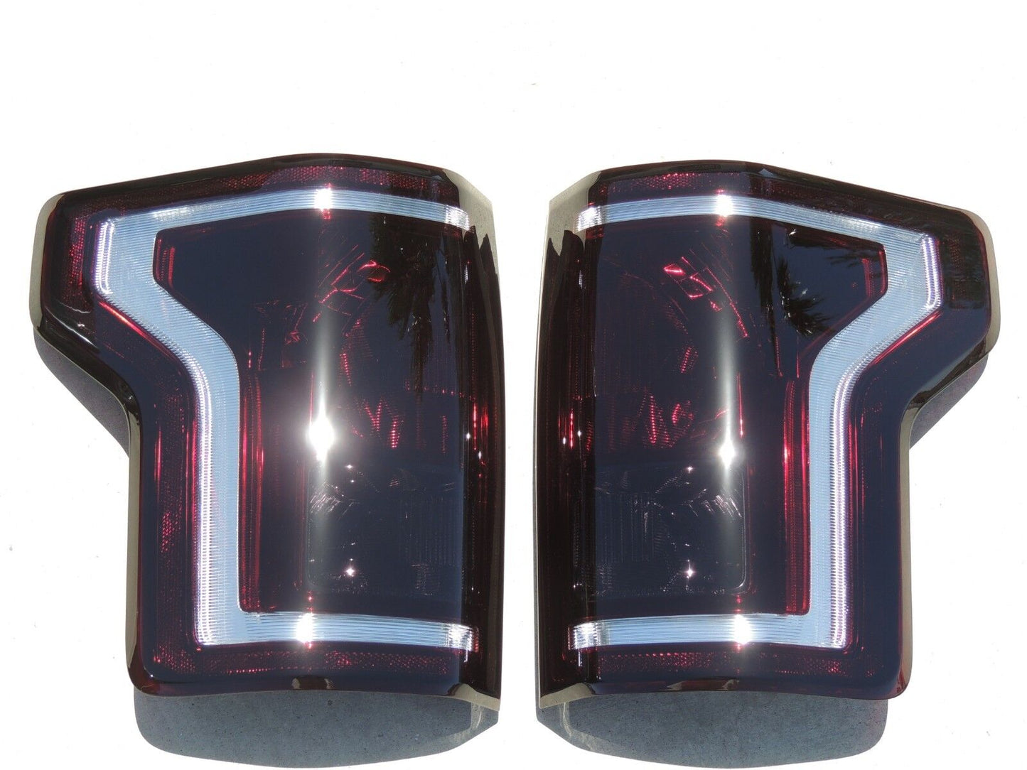 2015-2017 Ford F150 Smoked Tail Lights (Custom Masked, Non-LED)