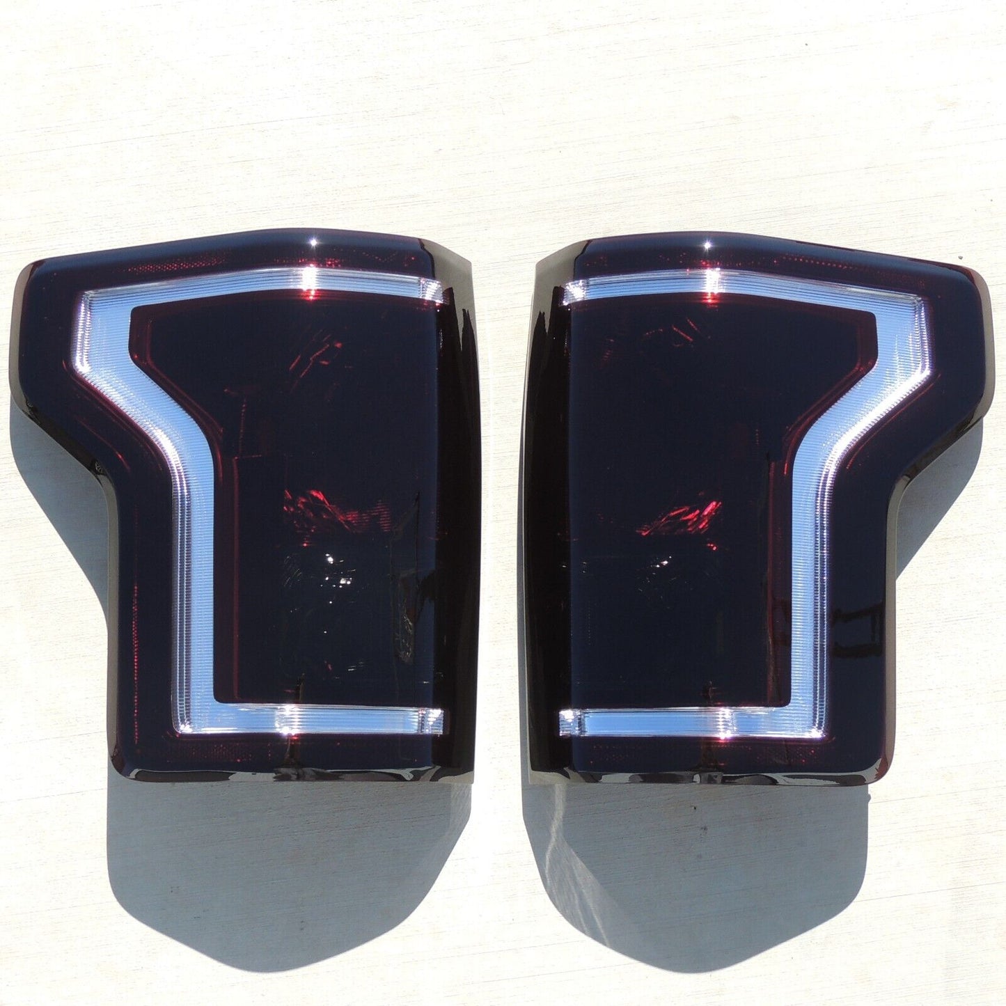 2015-2017 Ford F150 Smoked Tail Lights (Custom Masked, Non-LED)