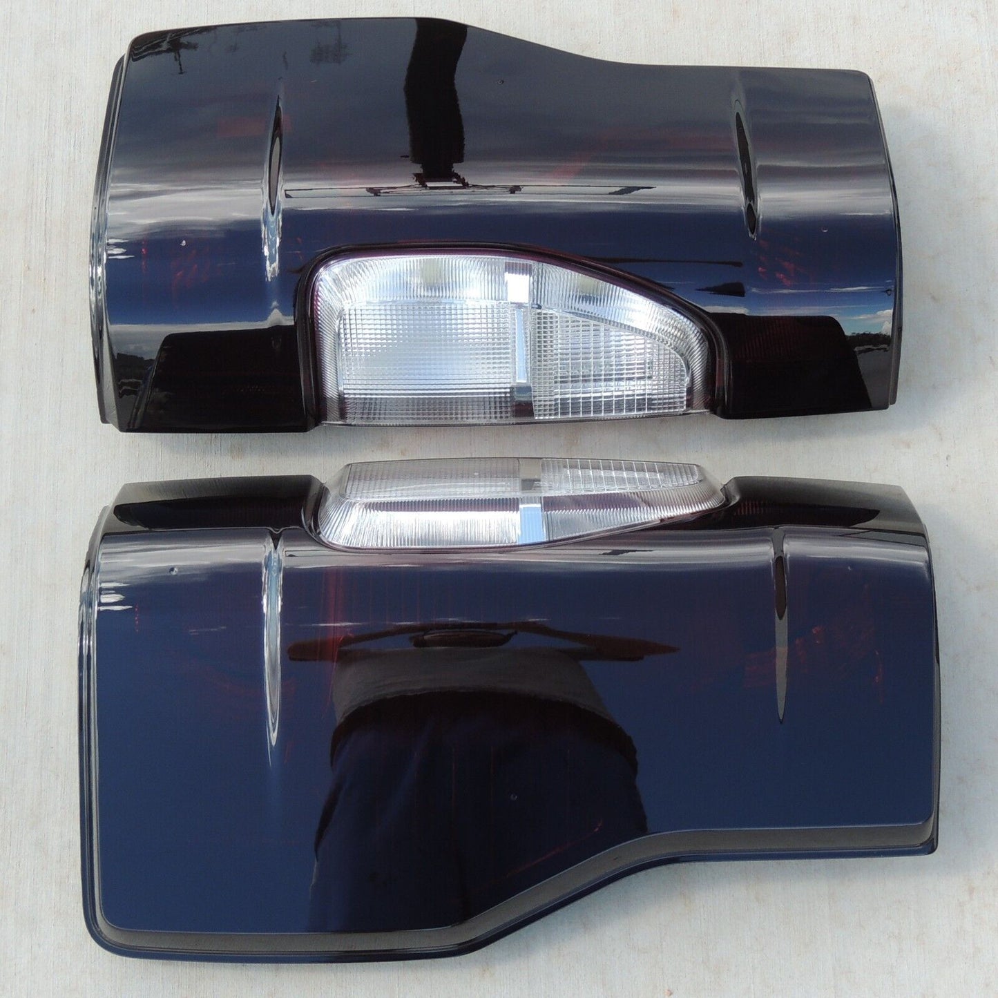 2020-2022 Ford F250 Smoked Tail Lights (NON-LED NON BLIS) Reverse Clear