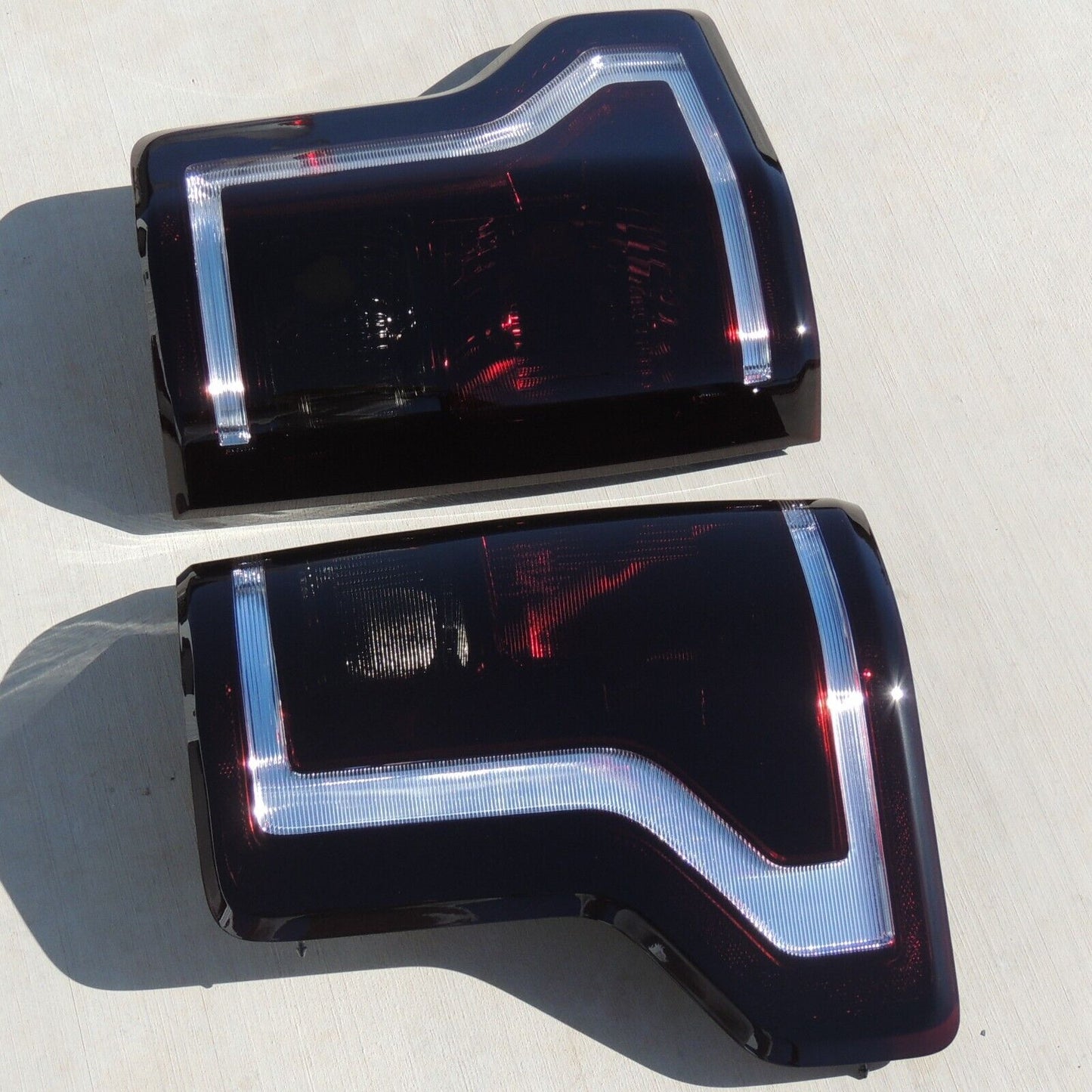 2015-2017 Ford F150 Smoked Tail Lights (Custom Masked, Non-LED)